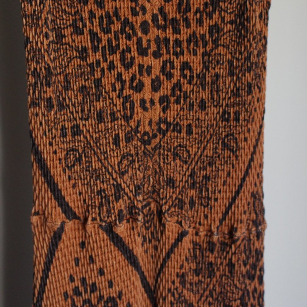 FARM Rio for Anthropologie Brown/Black Midi Dress - Picture 7 of 8